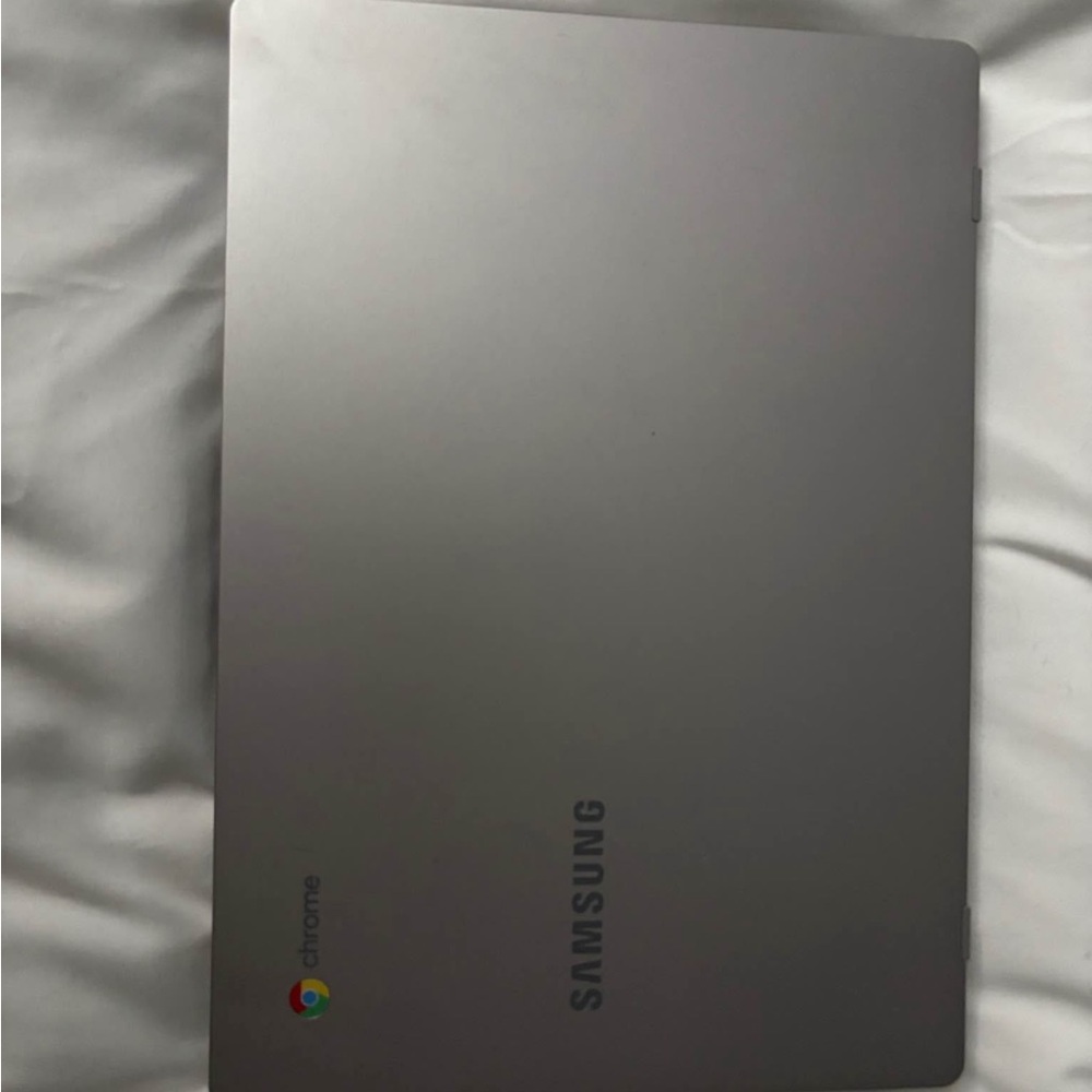 Samsung Silver Laptop Sleek Design Modern Aesthetic